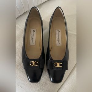 Etienne Aigner black leather pumps, size 7.5, excellent condition